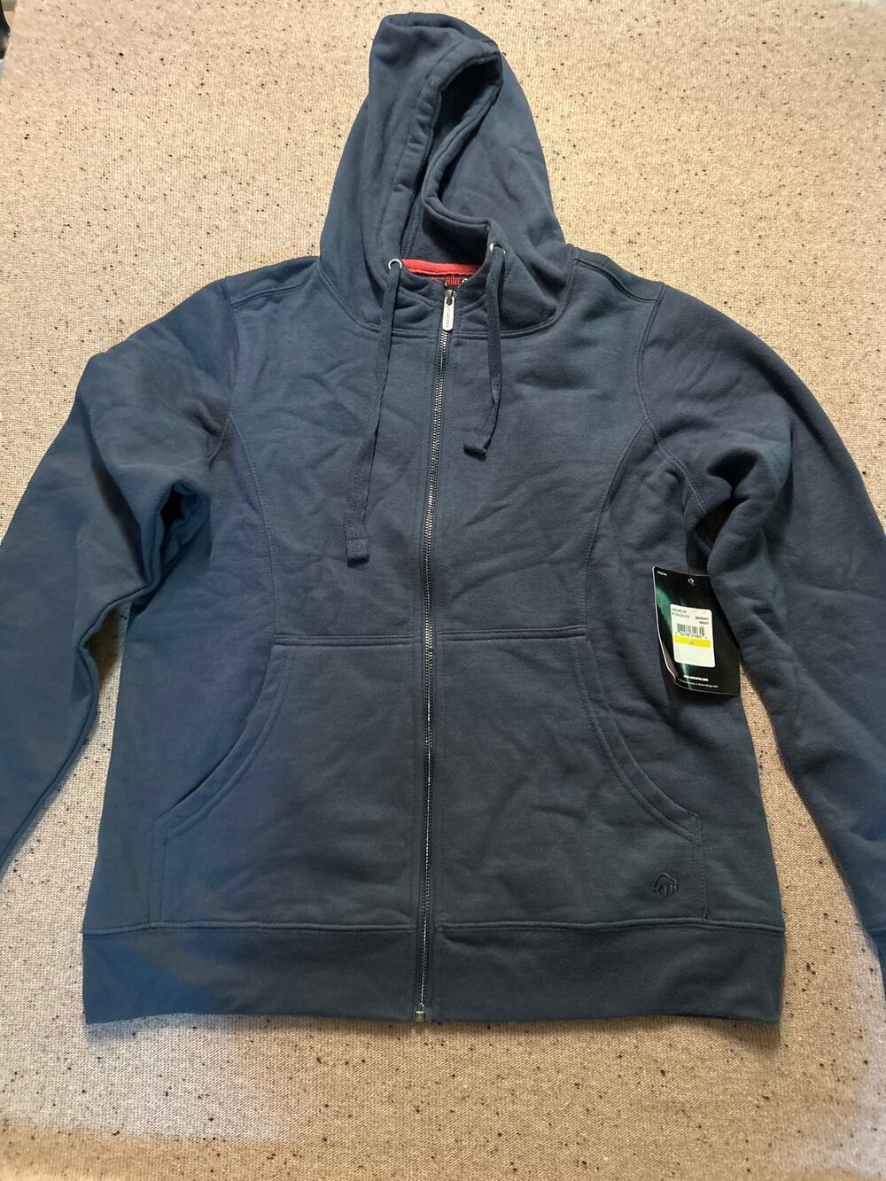 Wolverine Ashland Midnight Blue Full Zip Hooded Sweatshirt Women's Medium NWT